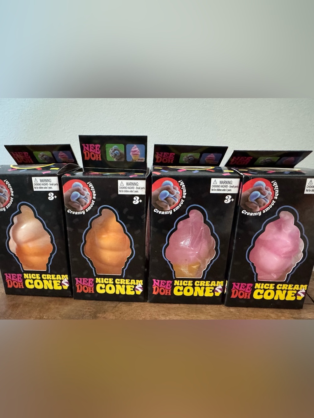 Needoh Schylling Ice Cream Cone Squishy Toy